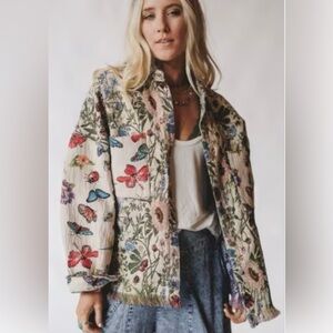 POL Butterfly Effect Jacquard Jacket Embroidered